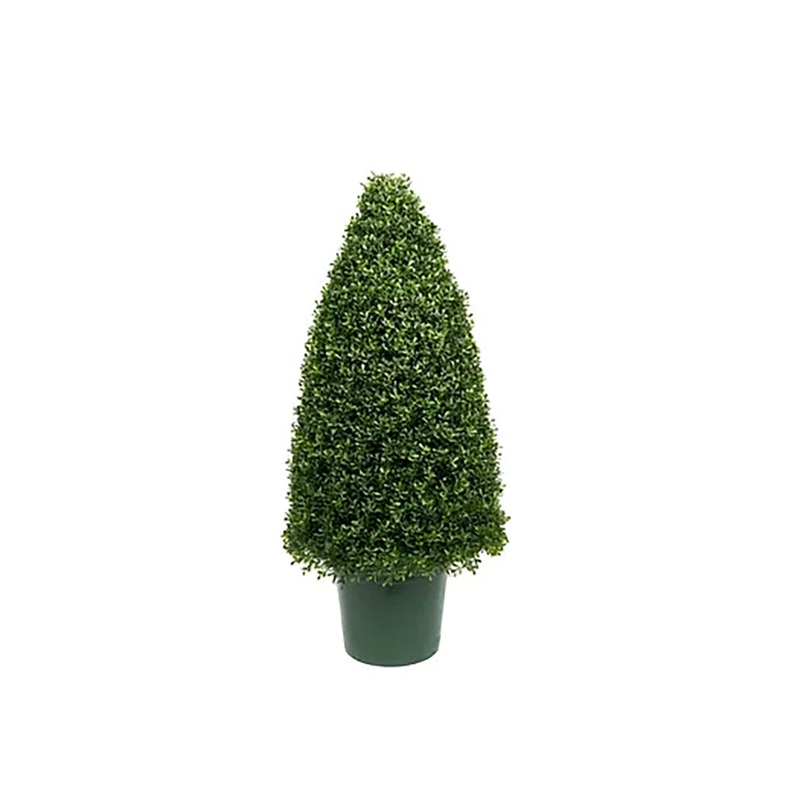 Tea Leaf Cone Topiary 36In Everlasting