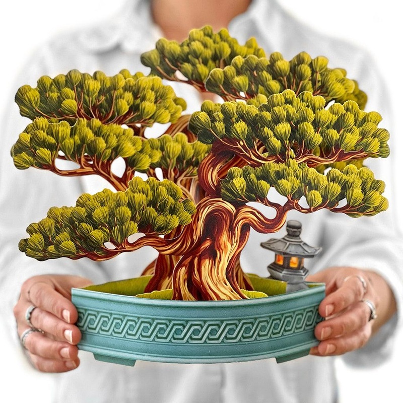Wisdom Bonsai 3D Paper And Card