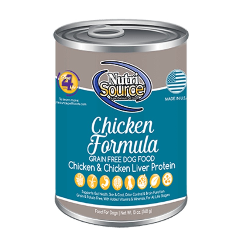 NutriSource Chicken Formula Healthy Grain Free Wet Dog Food