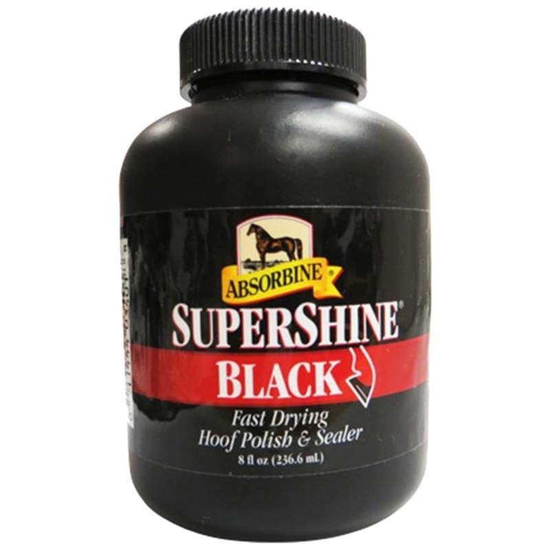 Absorbine SuperShine Hoof Polish Black 8 OZ