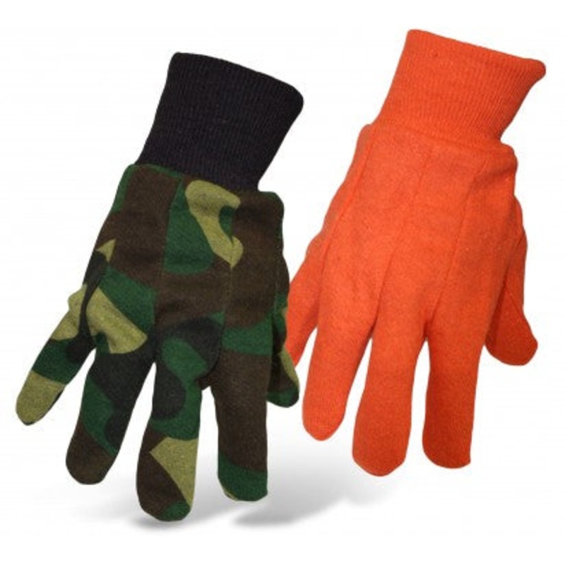 BOSS Cotton Jersey In Camo Or Blaze Orange With Knit Wrist