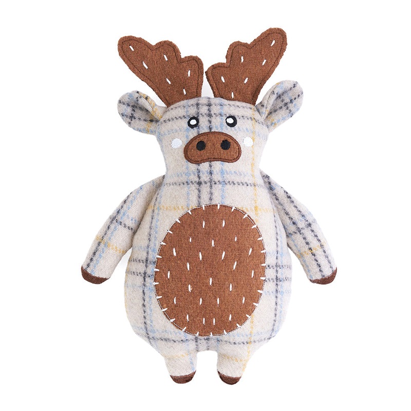Zippy Paws ecoZippy Cotton Cuddler Moose Dog Toy