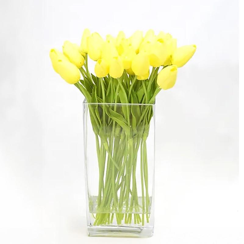 Tulip Water Illusion Yellow 14In Everlasting
