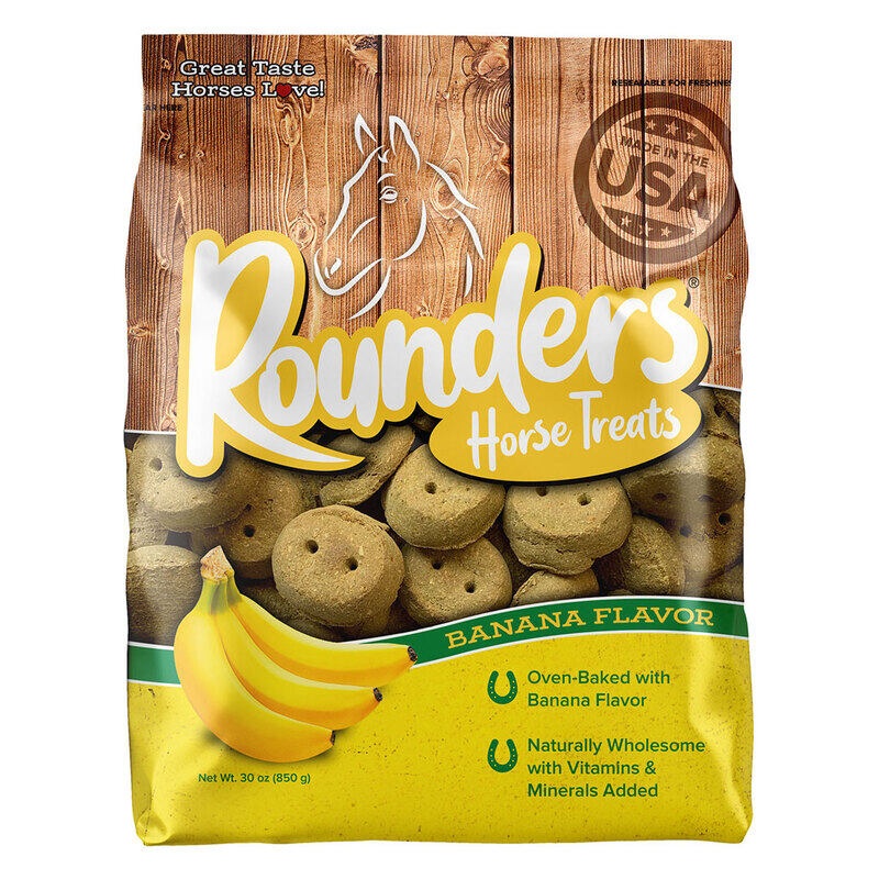 Blue Seal Banana Rounders Horse Treats 30 oz