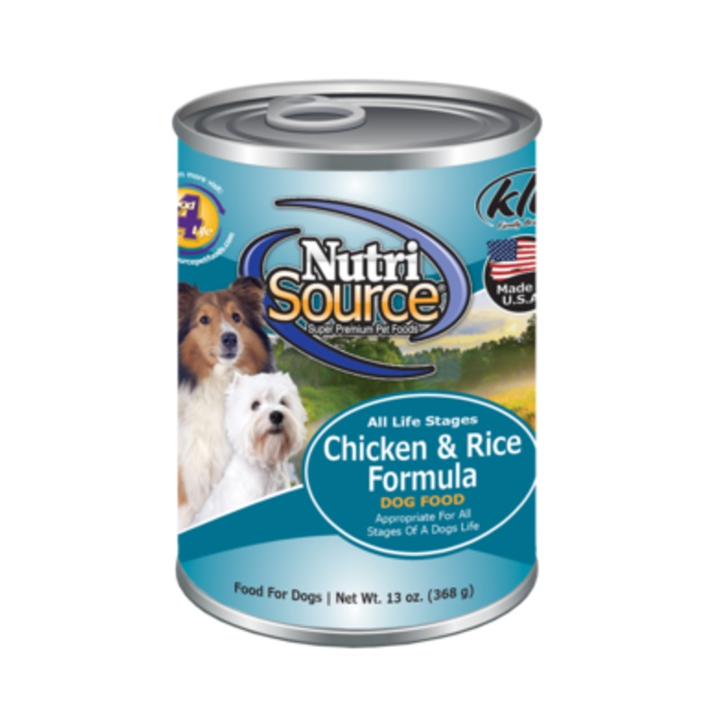 NutriSource Adult Chicken & Rice Formula Healthy Wet Dog Food