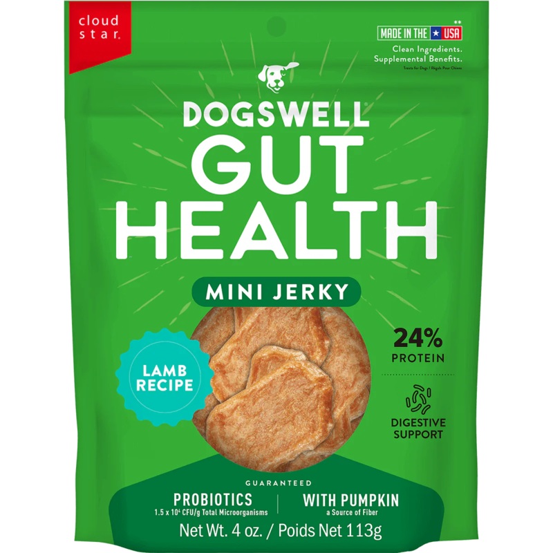 Dogswell Gut Health Mini Jerky Treats Lamb
