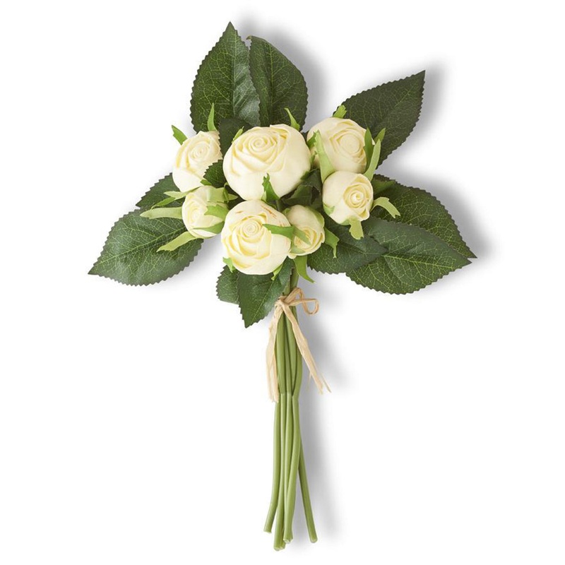 Real Touch Cabbage Rose Orange