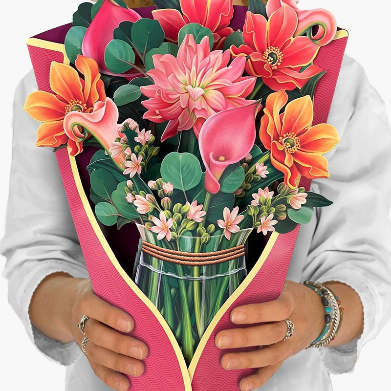 Dear Dahlia 3D Paper Bouquet And Card