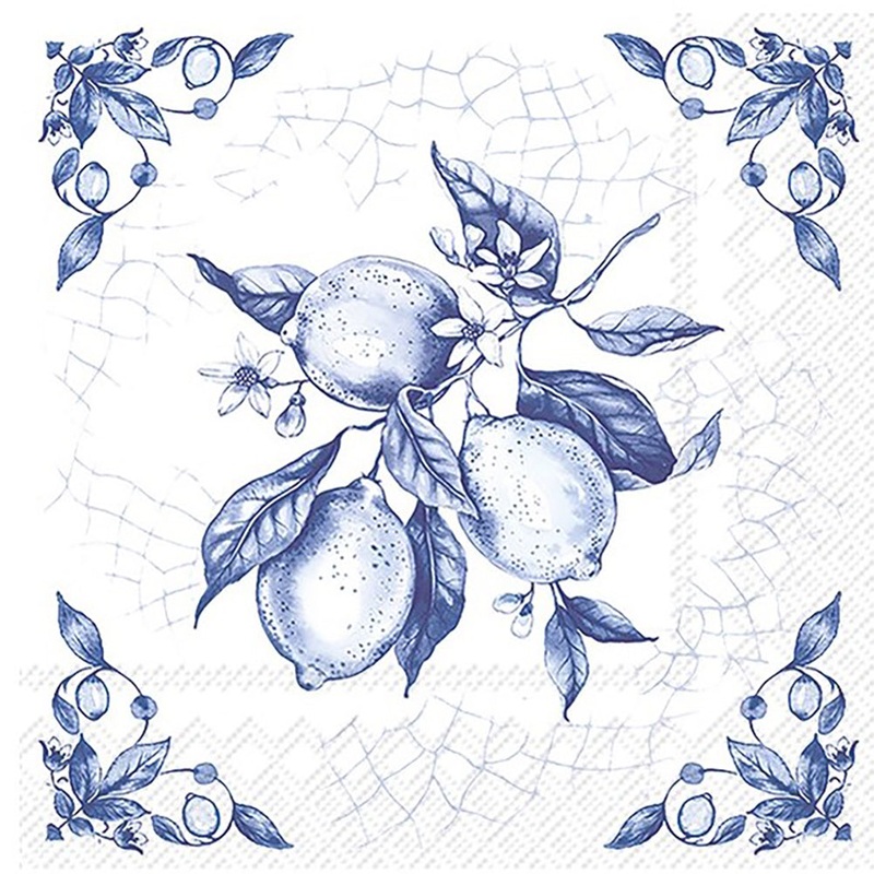 Lemon on Tile Napkin Lunch