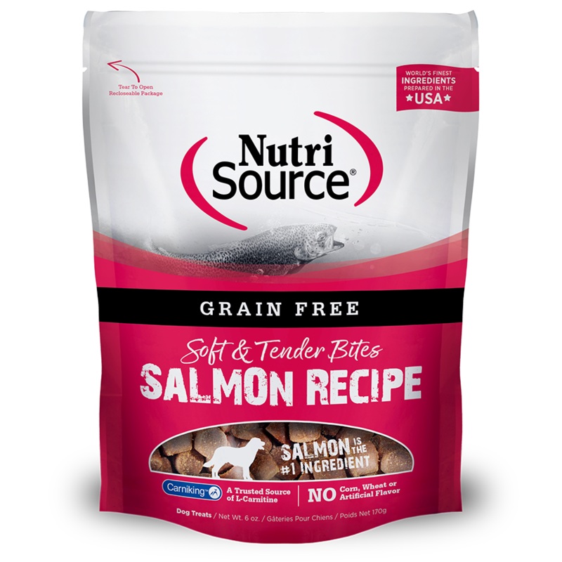 NutriSource Salmon Bites Grain Free Dog Treats