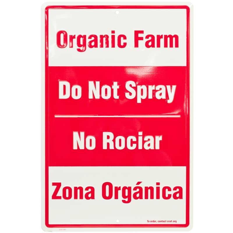 CCOF Organic Farm Sign