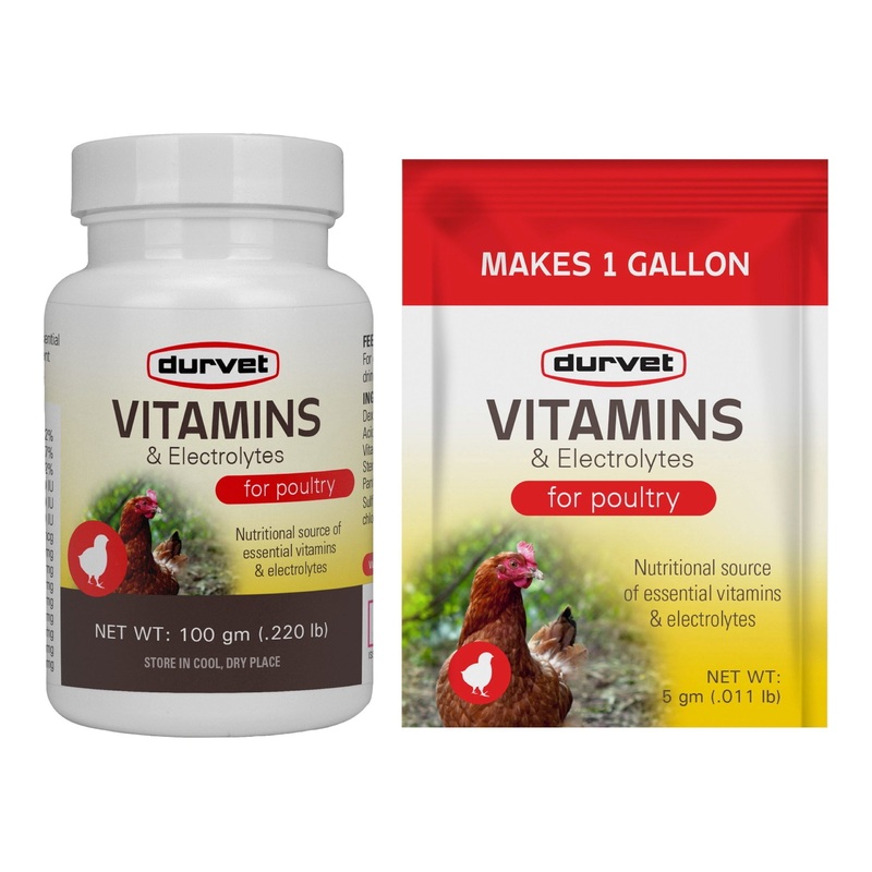 Durvet Vitamins and Electrolytes Powder Livestock Mineral For Poultry