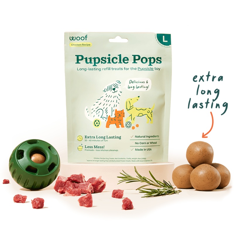 Woof Pupsicle Pops Dog Treats Small Chicken