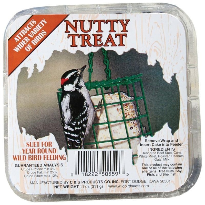 C&S Nutty Treat Suet 11 oz