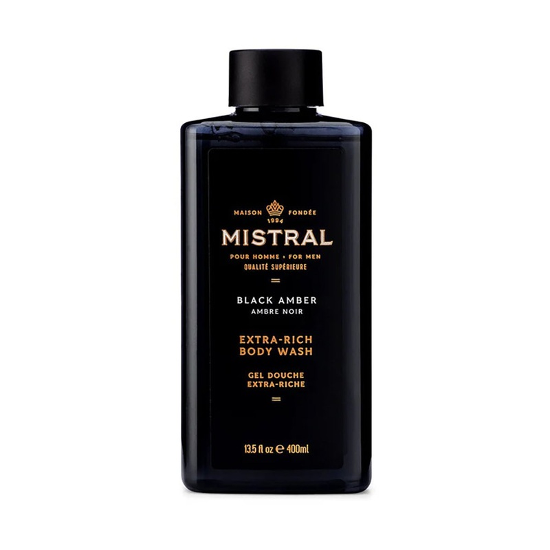 Mistral Body Wash Black Amber 13.5oz