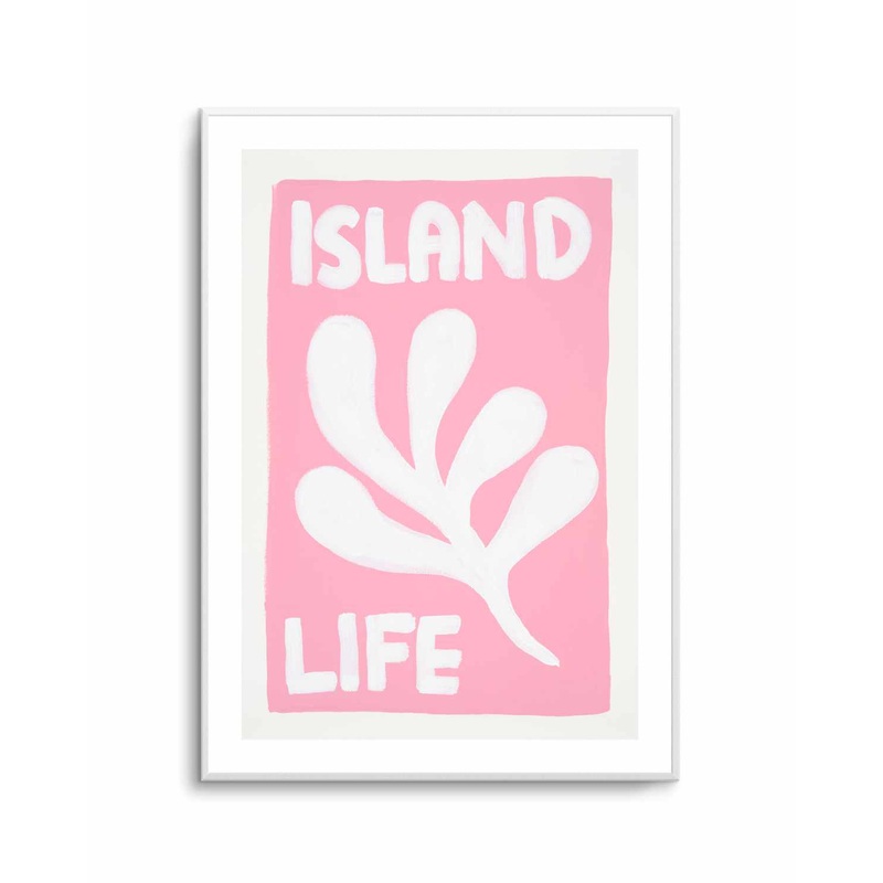 Pink Island Life by Teena Zerefos | Art Print