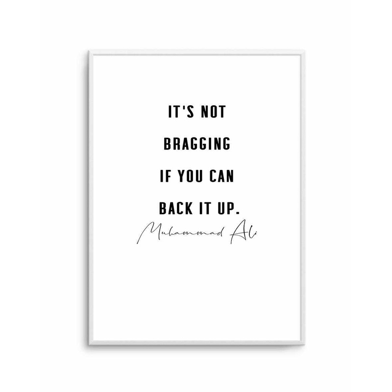 Back It Up | 2 Colour Options Art Print