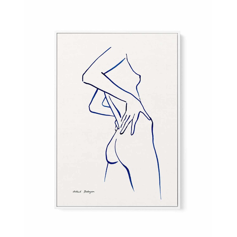 Female Outlines III by Astrid Babayan | Framed Canvas Art Print