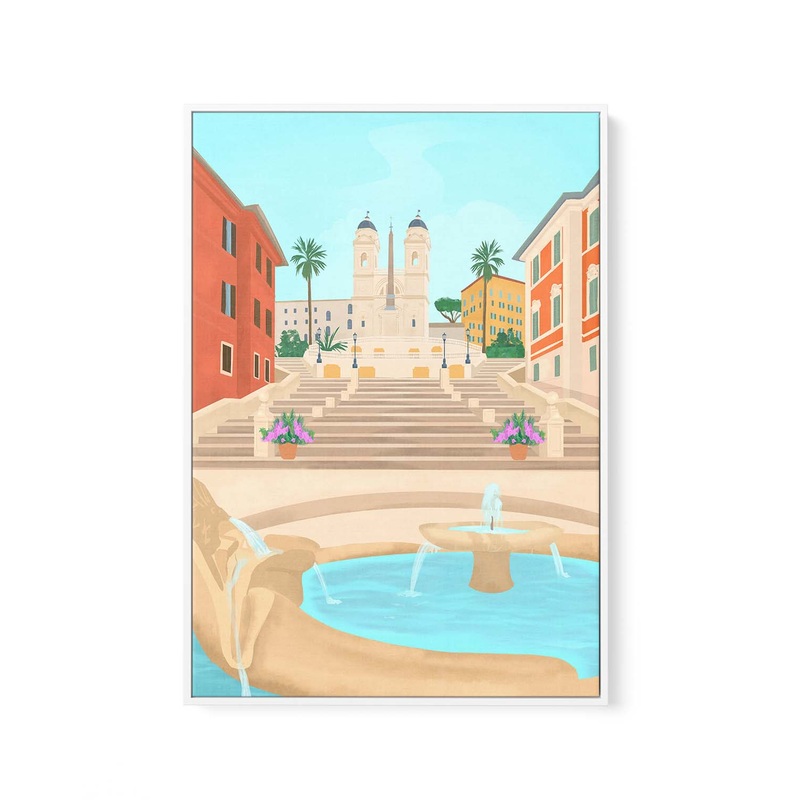 Rome By Petra Lizde | Framed Canvas Art Print