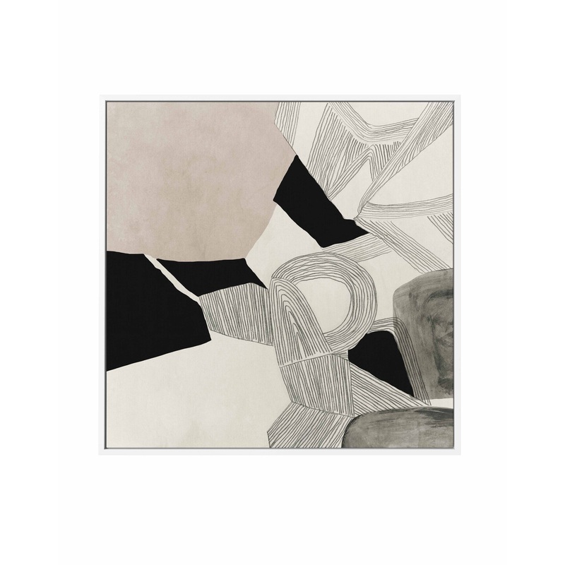 Stacks On No 2 Framed Canvas Art Print