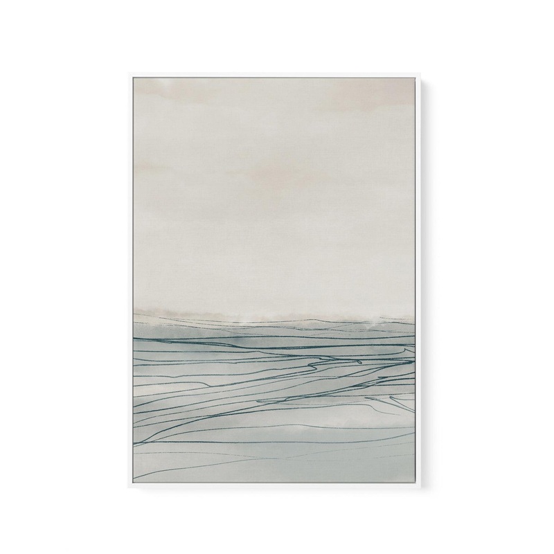 Still Sea I by Dan Hobday PT | Framed Canvas Art Print