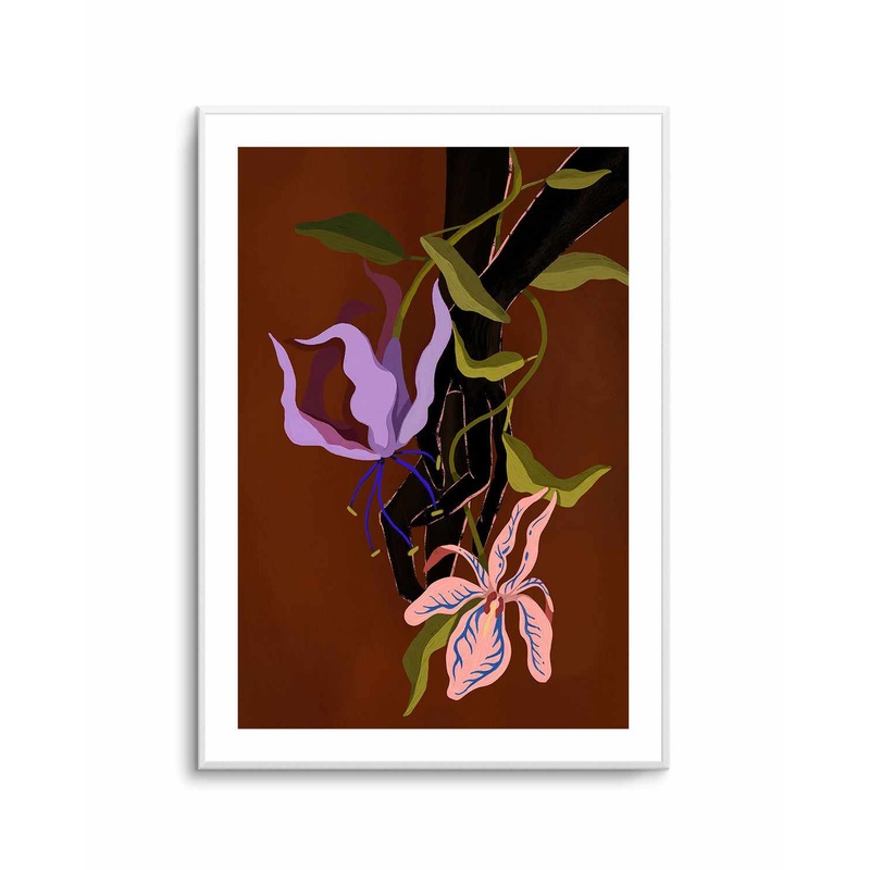 Tangled Brown by Arty Guava | Art Print