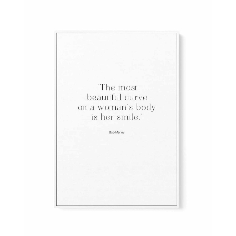 The Most Beautiful Curve | Framed Canvas Art Print