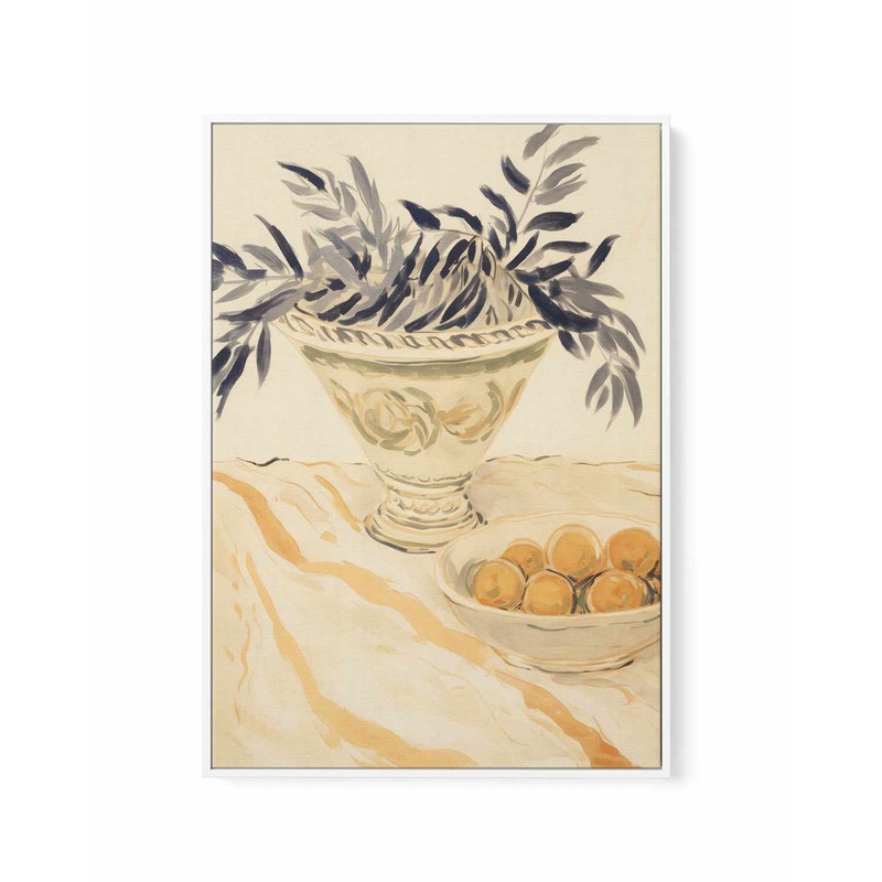 Tuscan Mornings No I | Framed Canvas Art Print