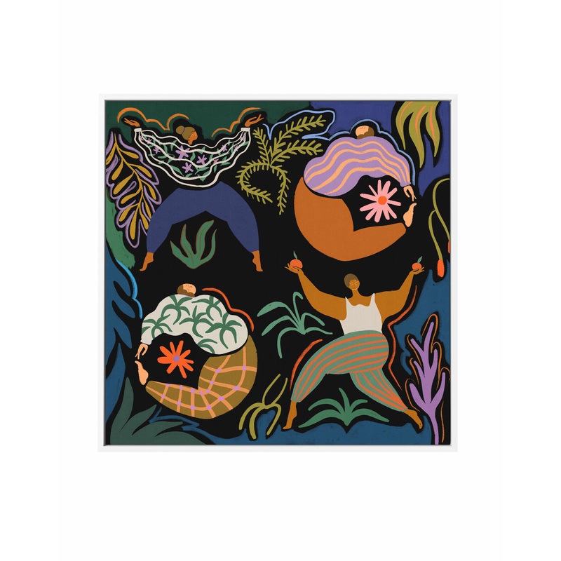 XOXO by Arty Guava | Framed Canvas Art Print