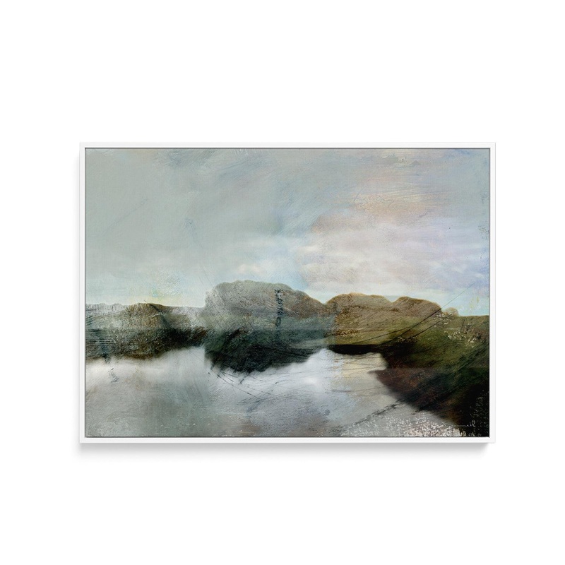 River Otter by Dan Hobday LS | Framed Canvas Art Print