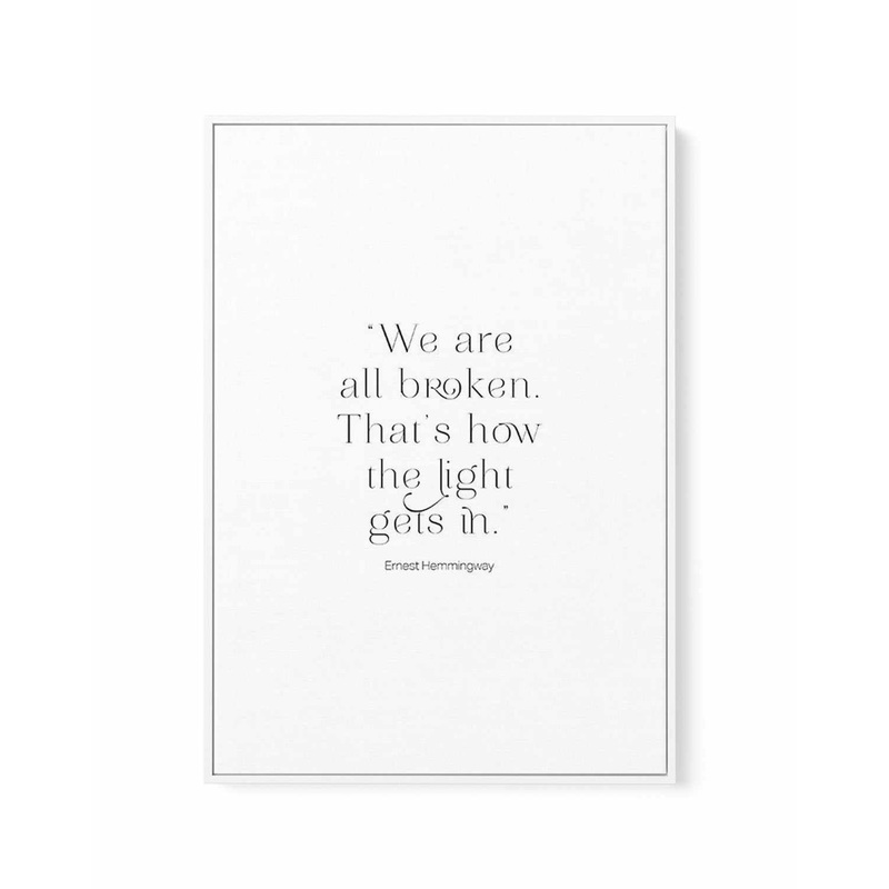 We Are All Broken | Framed Canvas Art Print