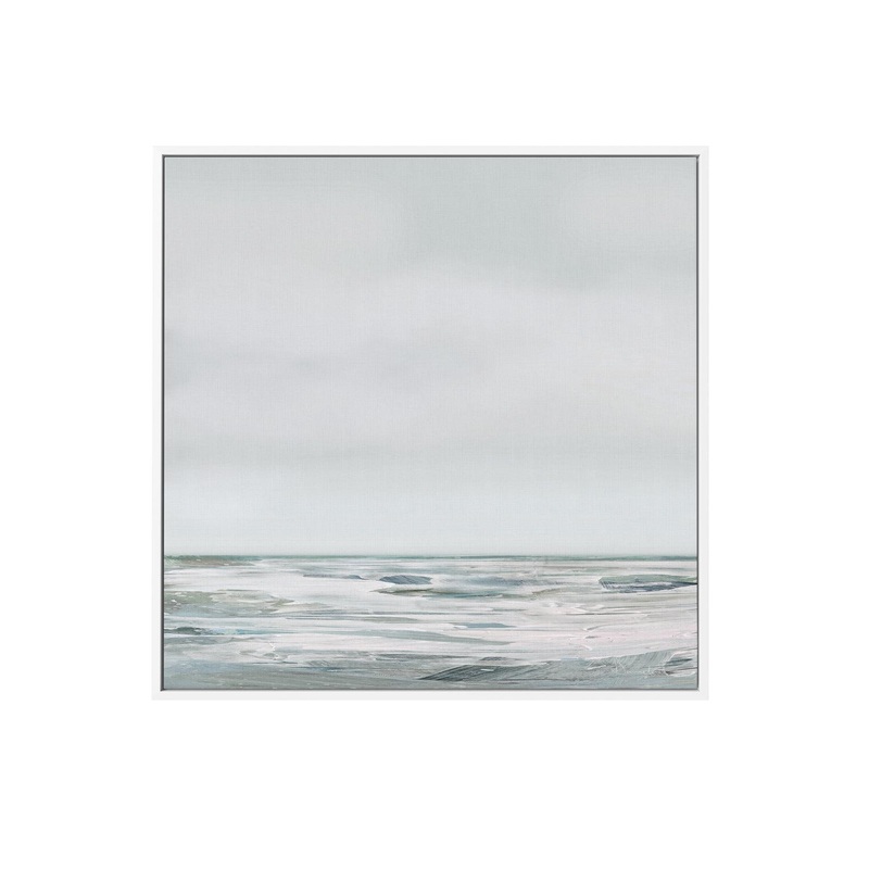 White Day by Dan Hobday SQ | Framed Canvas Art Print