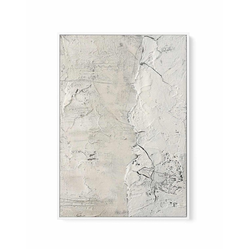 White Surface by Design Fabrikken | Framed Canvas Art Print