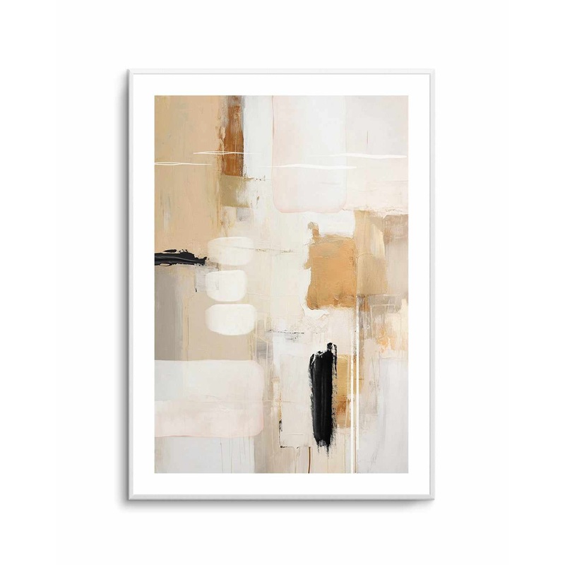 Abstract In Beige 2 By Sally Ann Moss | Art Print