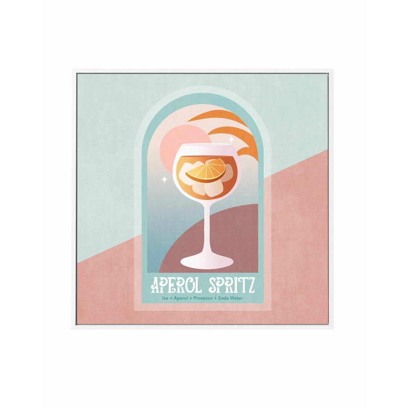Aperol Spritz By Emel Tunaboylu | Framed Canvas Art Print