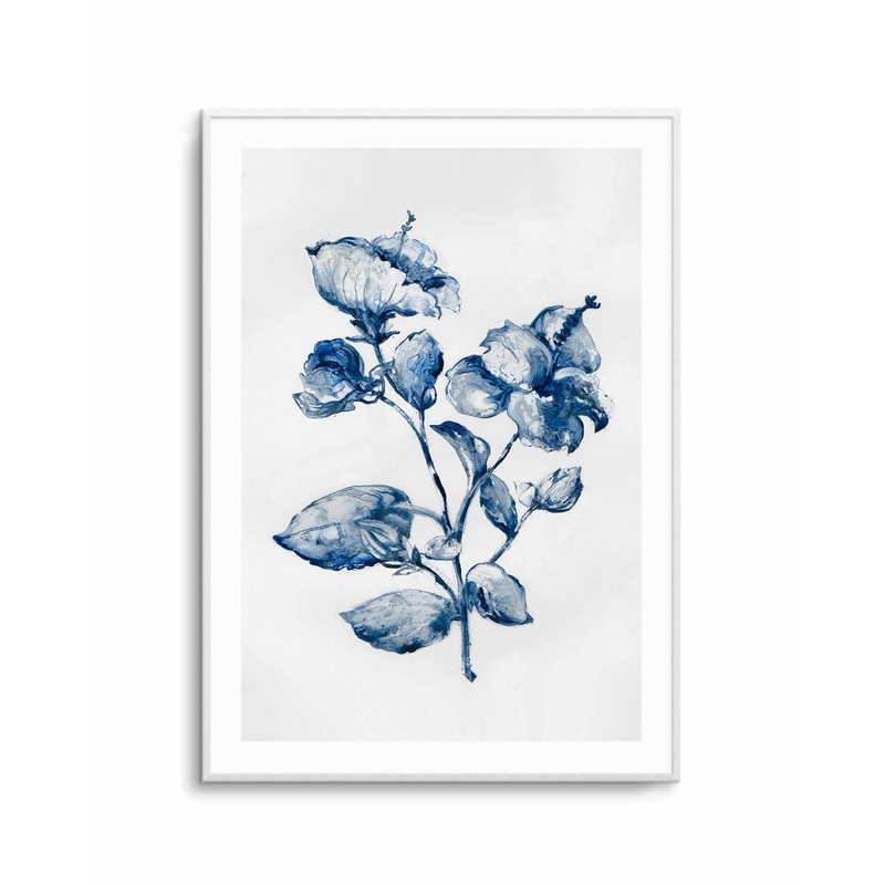 Blue Blooming Art Print