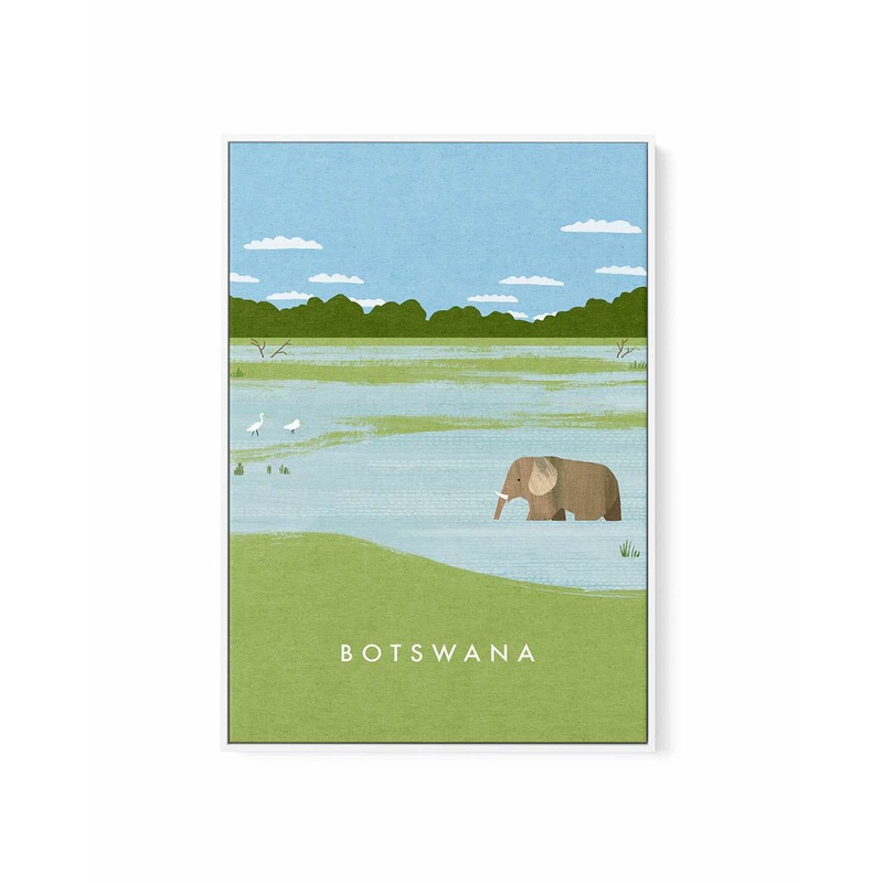 Botswana by Henry Rivers | Framed Canvas Art Print