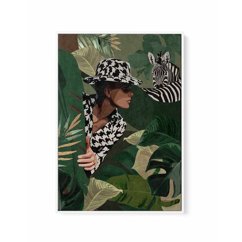 Vogel Zebra Kazayagi By Emel Tunaboylu | Framed Canvas Art Print