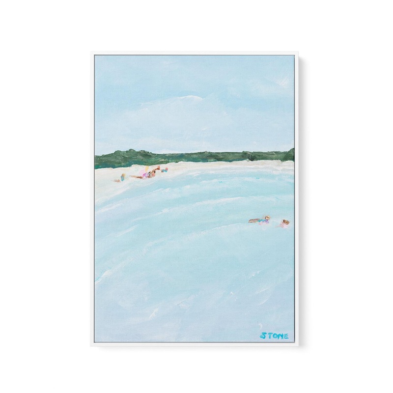 Belongil Beach PT II by Belinda Stone | Framed Canvas Art Print