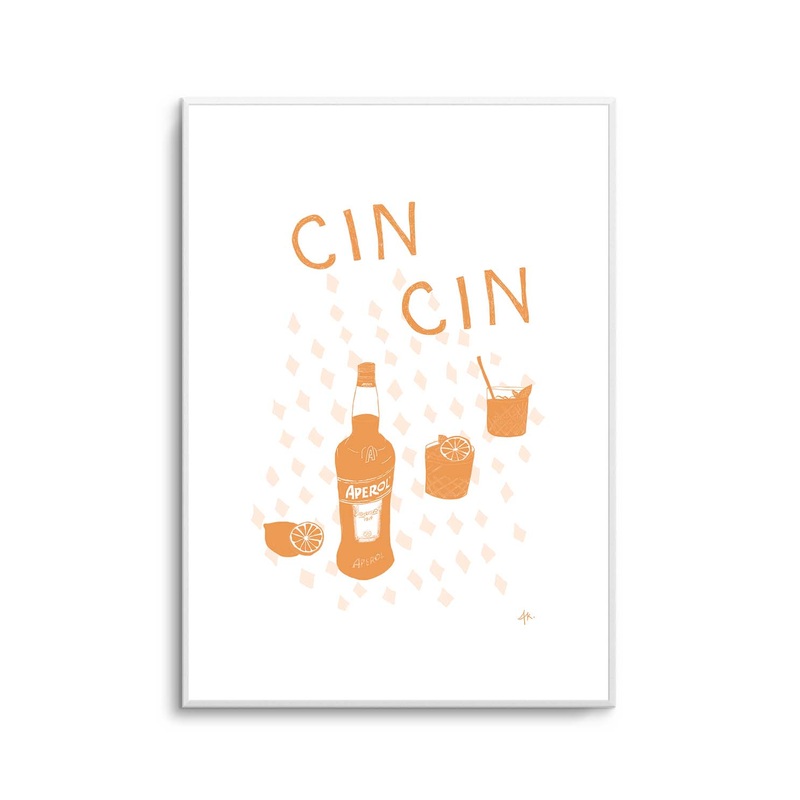 Cin Cin Tan Pink by Anne Korako | Art Print