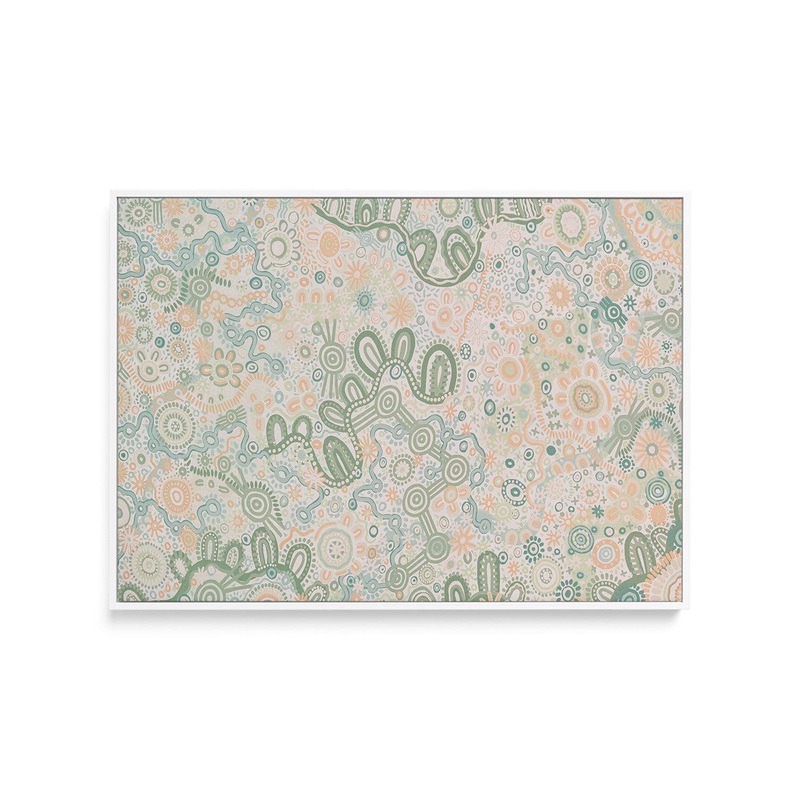 Country in Colour | Green by Leah Cummins | Framed Canvas Art Print