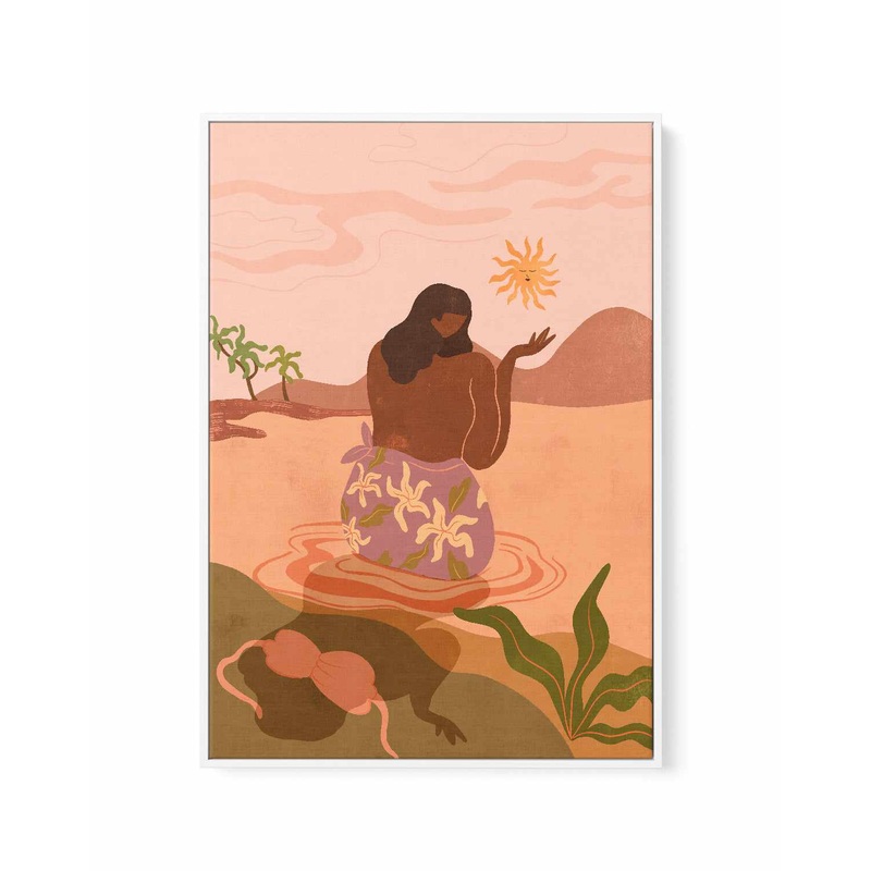 Sunset by Arty Guava | Framed Canvas Art Print