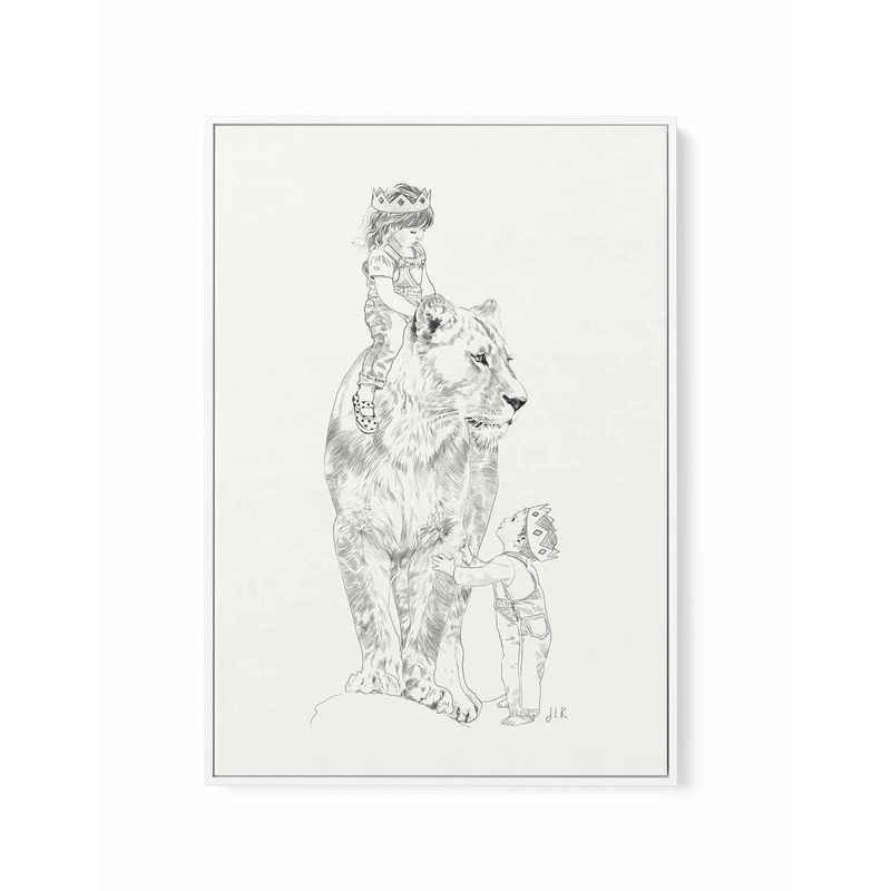 A Bigger World V by Jenny Liz Rome | Framed Canvas Art Print