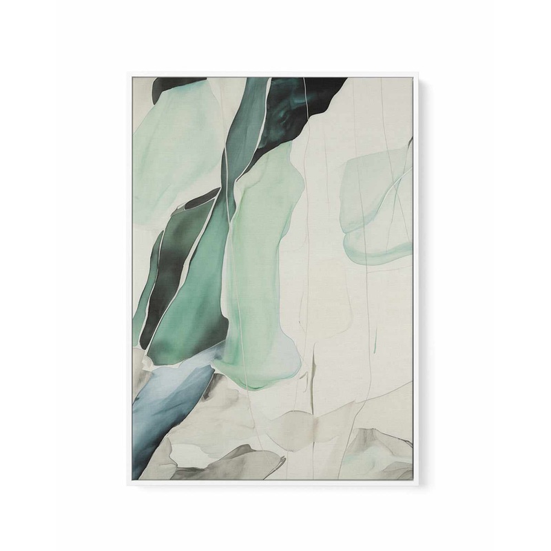 Abstract Seaglass III | Framed Canvas Art Print