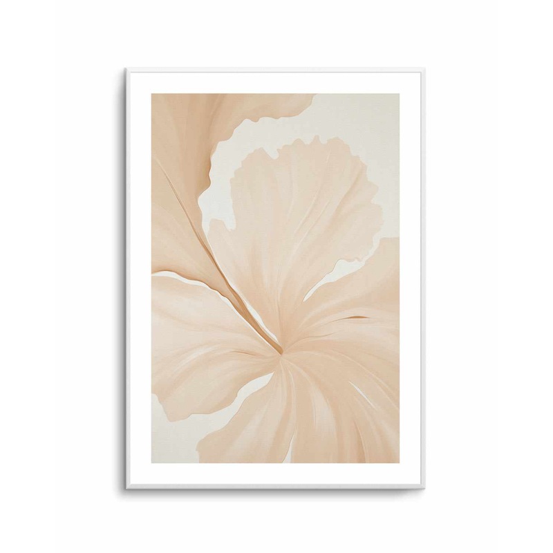 Beige Hibiscus No I | Art Print