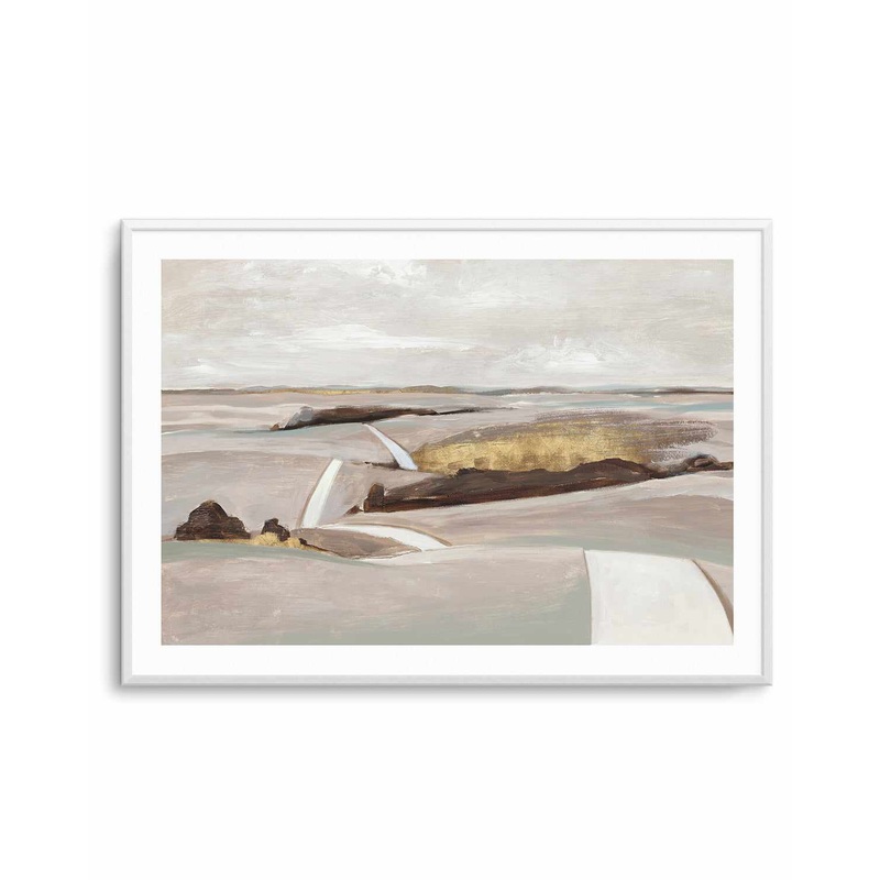 Beige Horizons Art Print