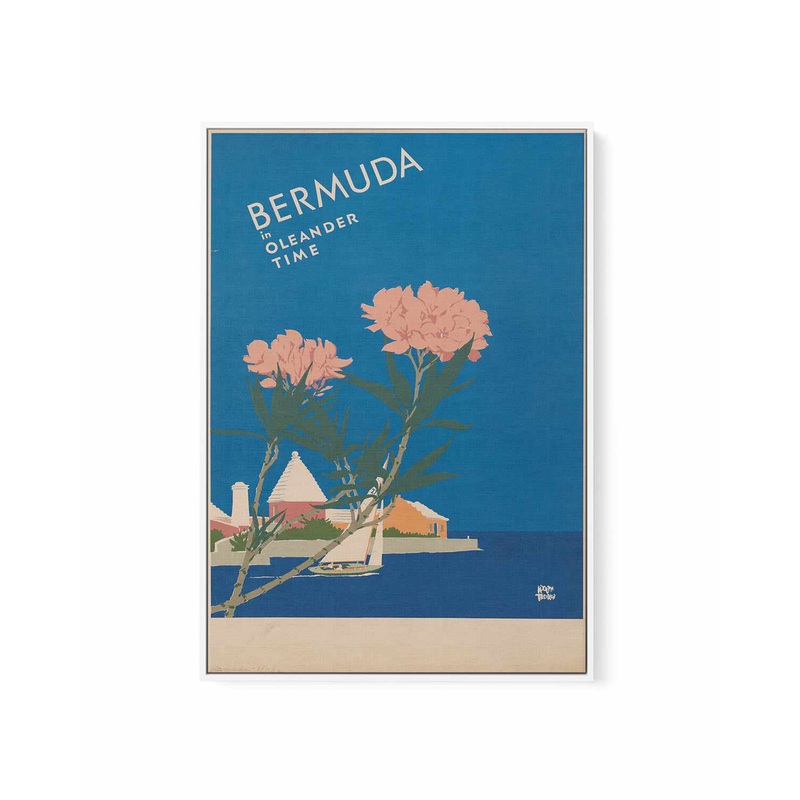 Bermuda Vintage Poster | Framed Canvas Art Print