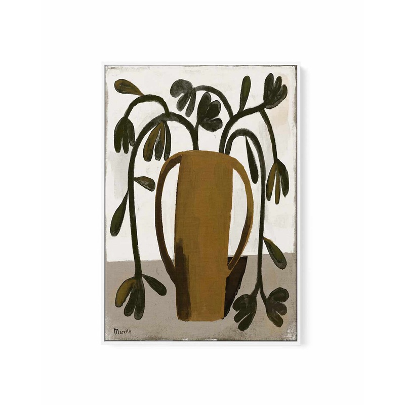 Vaso Ocra by Marco Marella | Framed Canvas Art Print
