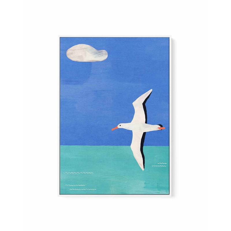 Albatross & the Cloud by Henry Rivers | Framed Canvas Art Print
