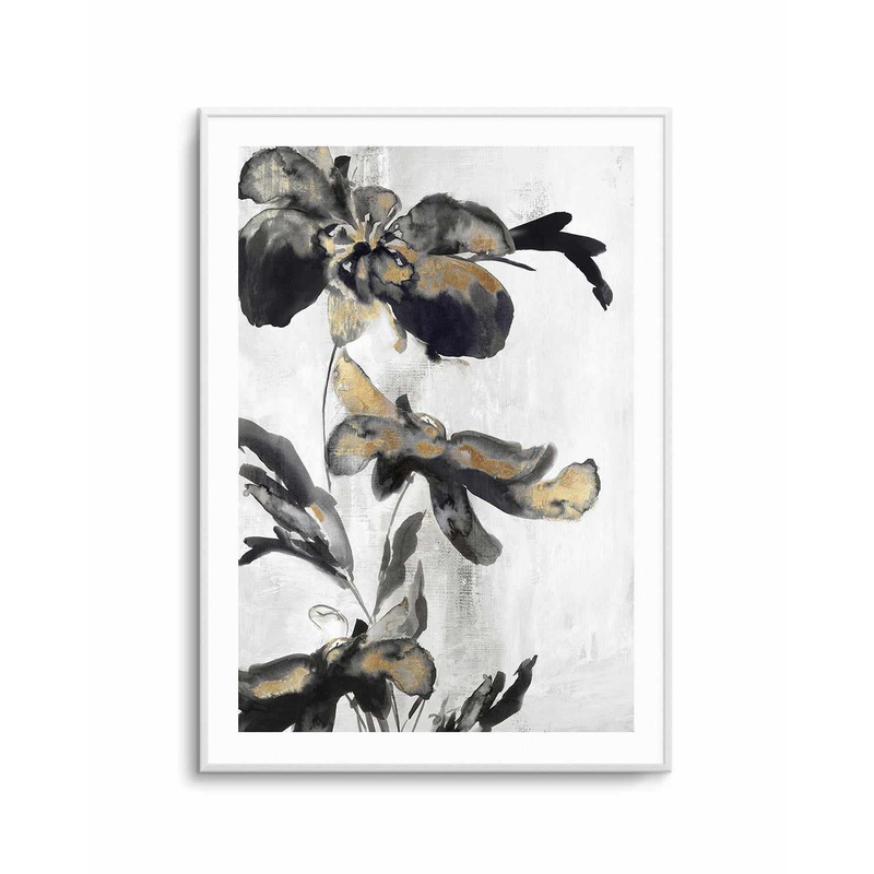 Blue Daphne II Gold Art Print